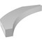 Ekena Millwork 4-in. W x 34-in. D x 34-in. H Thorton Architectural Grade PVC Knee Brace BRCP04X34X34THR - alternate 3